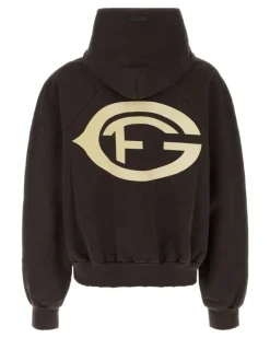 Men's Hoodie Brown Cotton T-shirts