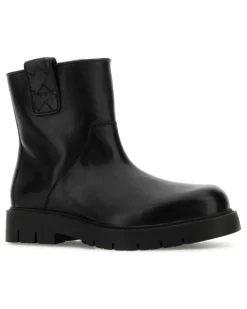 Men's Intreccio Ankle Boot Black Calf