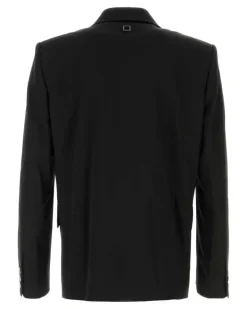 Men's Jacket Blazer Black Wool Blazers