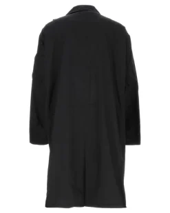 Men's Knit Coat Black Polyester