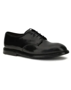 Men's Lace-Ups With Lettering Logo Black Lace Up