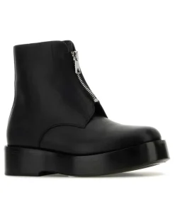 Men's Leather Ankle Boot Black Calf