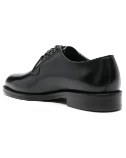 Men's Leather Derby Shoes Ss24 M Black