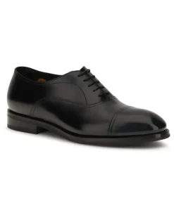 Men's Leather Lace-Up Shoes Black Calf Bos Taurus Lace Up