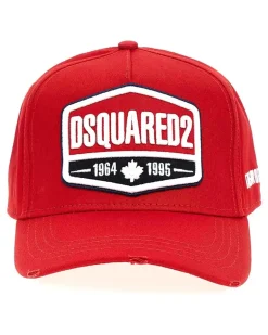 Men's Logo Patch Baseball Cap Red Accessories ><noscript><img width=