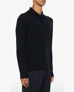 Men's Logo-Plaque Polo Shirt Aw24 M Navy