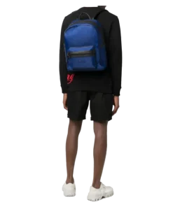 Men's Logo-Print Zip-Up Backpack Ss22 W Royal