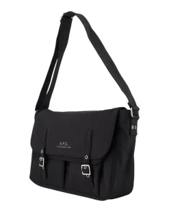 Men's Messenger Archive Crossbody Bag Black Synthetic