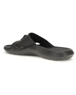 Men's Nettuno Rubber Slide Black Sandal