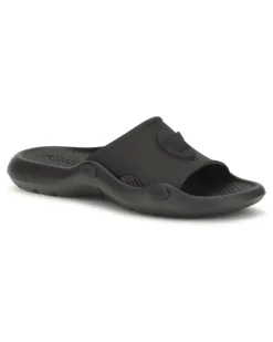 Men's Nettuno Rubber Slide Black Sandal