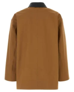 Men's Organic Cotton Trench Coat Brown