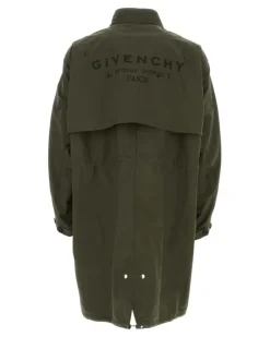 Men's Parka Green Cotton Nylon