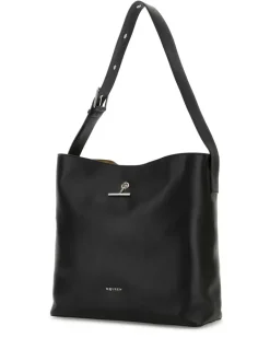 Men's Pendant Shoulder Bag Black Calf