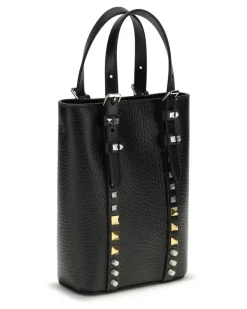 Men's Rockstud Mini Bucket Bag Nero Calf Leather Bos Taurus Beauty Cases rockstud Black