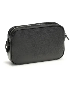 Men's Rockstud Mini Shoulder Bag Nero Calf Leather Bos Taurus Beauty Cases rockstud Black