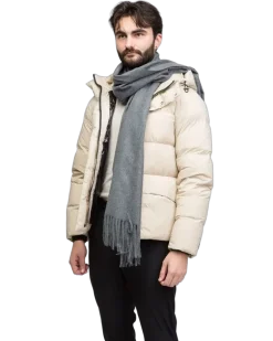 Men's Scarf Grey Acrylic Accessories Viscose Gray
