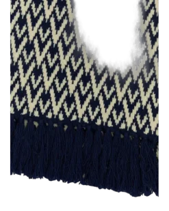 Men's Scarf Navy Virgin Wool