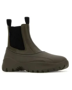 Men's Scoot Chelsea Boot Green Leather Rubber