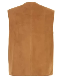 Men's Shearling Vest Camel Vests