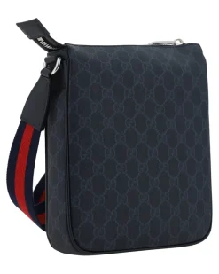 Men's Shoulder Bag Black-Black-Brb Fabric Black/black/brb