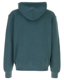 Men's Signature Hoodie Blue Cotton Sweater