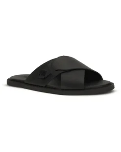 Men's Slide Sandals By Nero Black