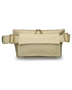 Men's Trench Gabardine Logo Belt Bag Green Textile