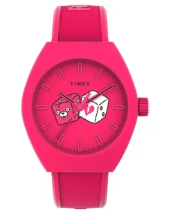 Men's Trend X Fortnite 40mm Quartz Watch Pink Accessories > Jewelry