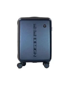 Men's Trolley Blue-Blue Metallic Fiber Bags - Travel-Bags Blue/blue