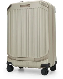 Men's Trolley Cabin Front_ Middle Open 4 Ruote Polic_esp Beo Valigie Suitcases Beige