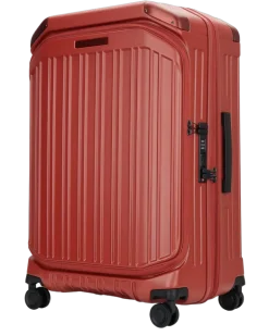 Men's Trolley Medio Front_middle Open 4 Ruote Polic_esp Cuo Valigie Suitcases