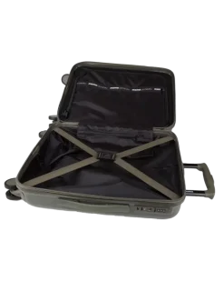 Men's Trolley Military Green-Black Metallic Fiber Bags - Travel-Bags Green/black