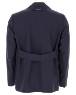 Men's Virgin Wool Blazer Navy Blazers