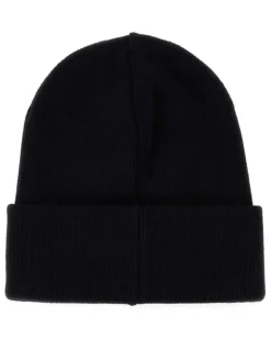 Men's Wool Ribbed Beanie Black