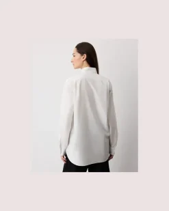 Merzerisiertes Baumwollhemd Courtney White