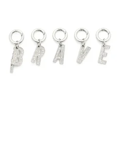 Metallische BRAVE Charms mit Strasssteinen - Charms und Schlüsselanhänger - Damen - Silber
