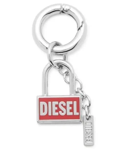 Metall-Schlüsselanhänger mit Vorhängeschloss-Design - Charms und Schlüsselanhänger - Unisex - Silber