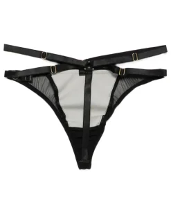 Mia Tanga mit Riemen - Schwarz