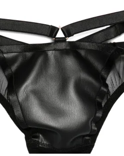 Mia Tanga mit Riemen - Schwarz