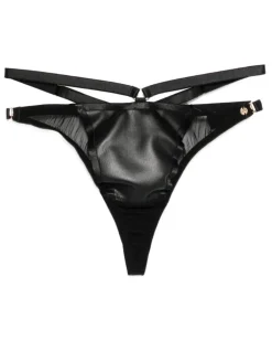 Mia Tanga mit Riemen - Schwarz