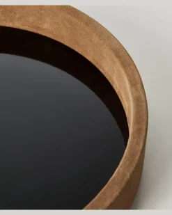 Michaël Verheyden Deko-Schale Small mit Veloursleder Braun