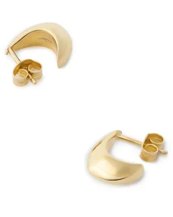 Micro-Ohrringe mit Anhänger Gold