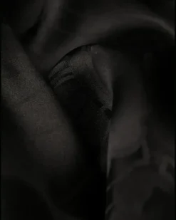 Midikleid aus Seide - Schwarz