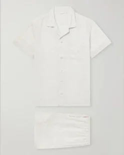 Milan 31 Floral-Print Linen Pyjama Set Neutrals