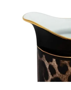 Milchkännchen mit Leoparden-Print - Schwarz