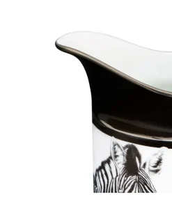 Milchkännchen mit Zebra-Print - Weiß