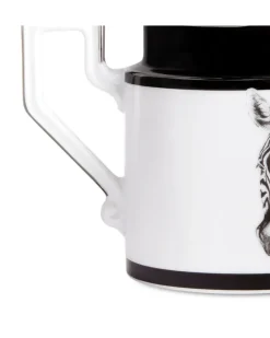 Milchkännchen mit Zebra-Print - Weiß
