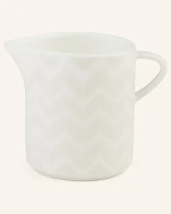 Milchkännchen Zig Zag weiss Creme