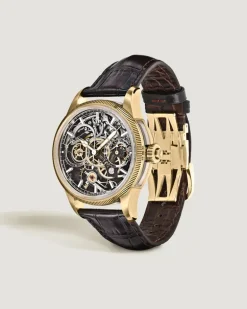 Minerva The Unveiled Chronograph Limited Edition - 30 Exemplare - Braun - Gelbgold - MB136352 - Uhr