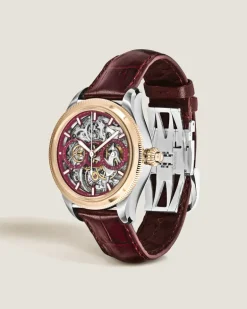 Minerva The Unveiled Secret Limited Edition - 58 Exemplare - Weinfarben - Rotgold - Stahl - MB136354 - Uhr